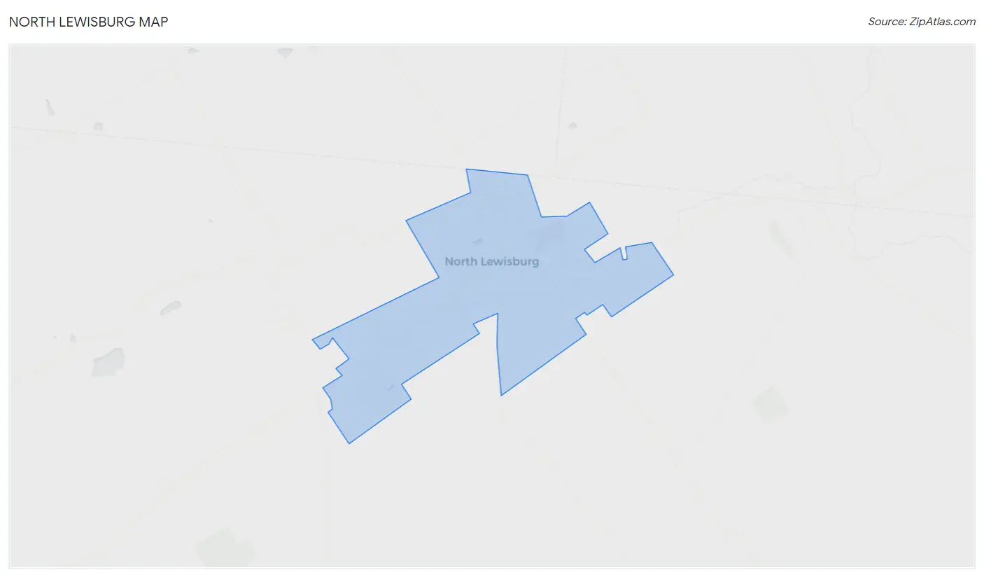 North Lewisburg Map