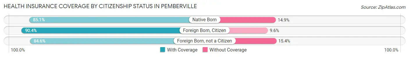 Health Insurance Coverage by Citizenship Status in Pemberville