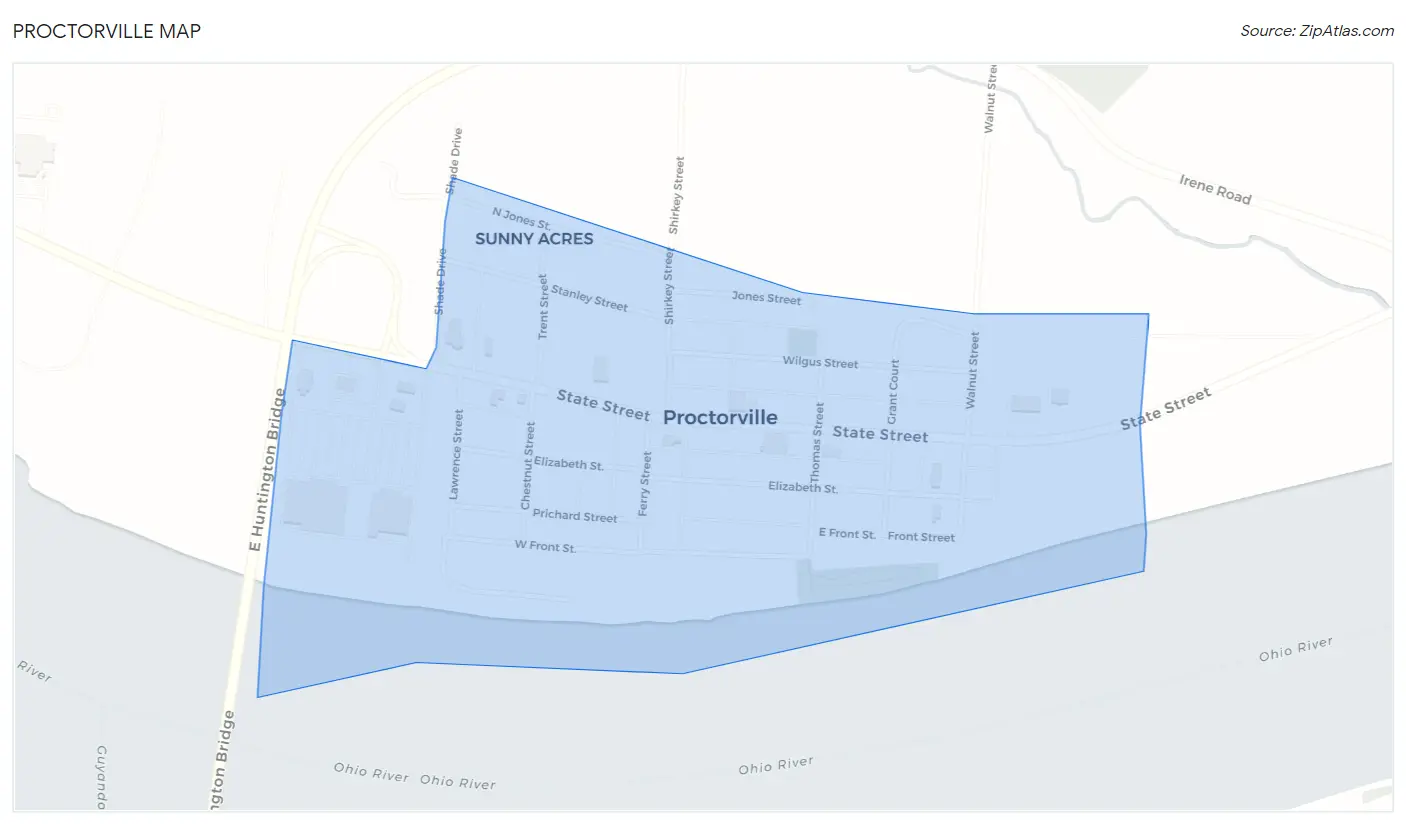 Proctorville Map