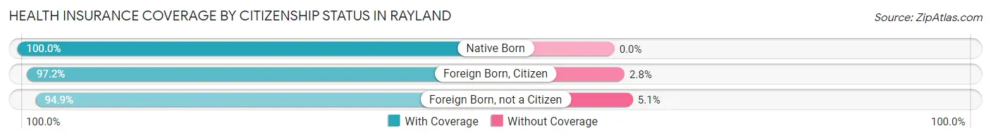 Health Insurance Coverage by Citizenship Status in Rayland