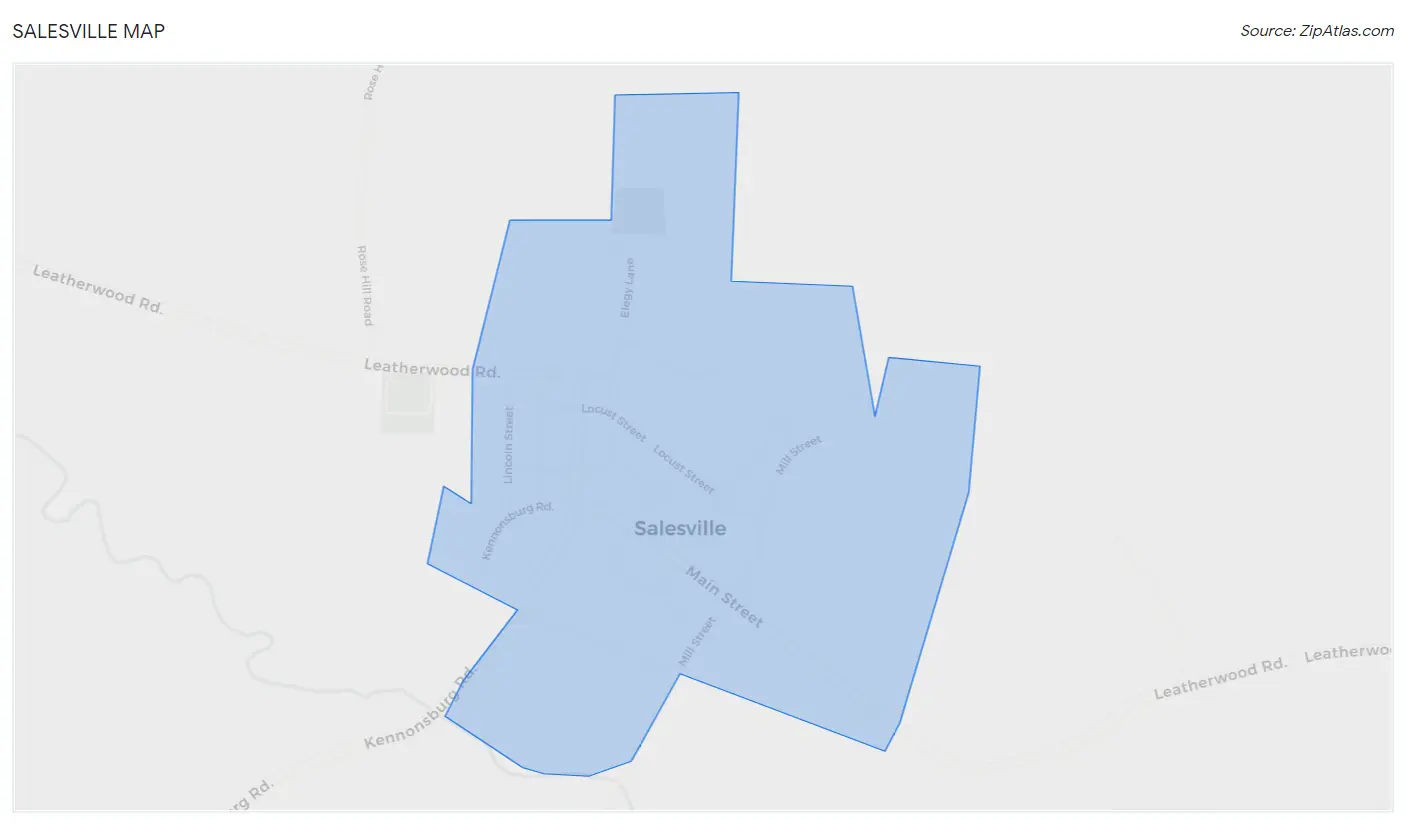 Salesville Map