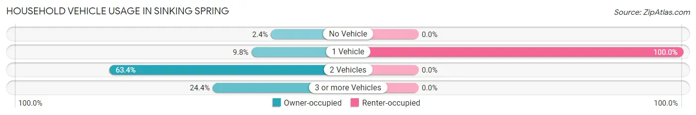 Household Vehicle Usage in Sinking Spring