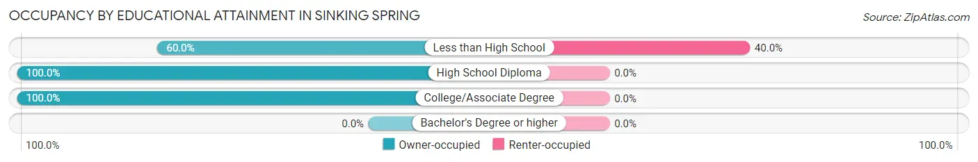 Occupancy by Educational Attainment in Sinking Spring