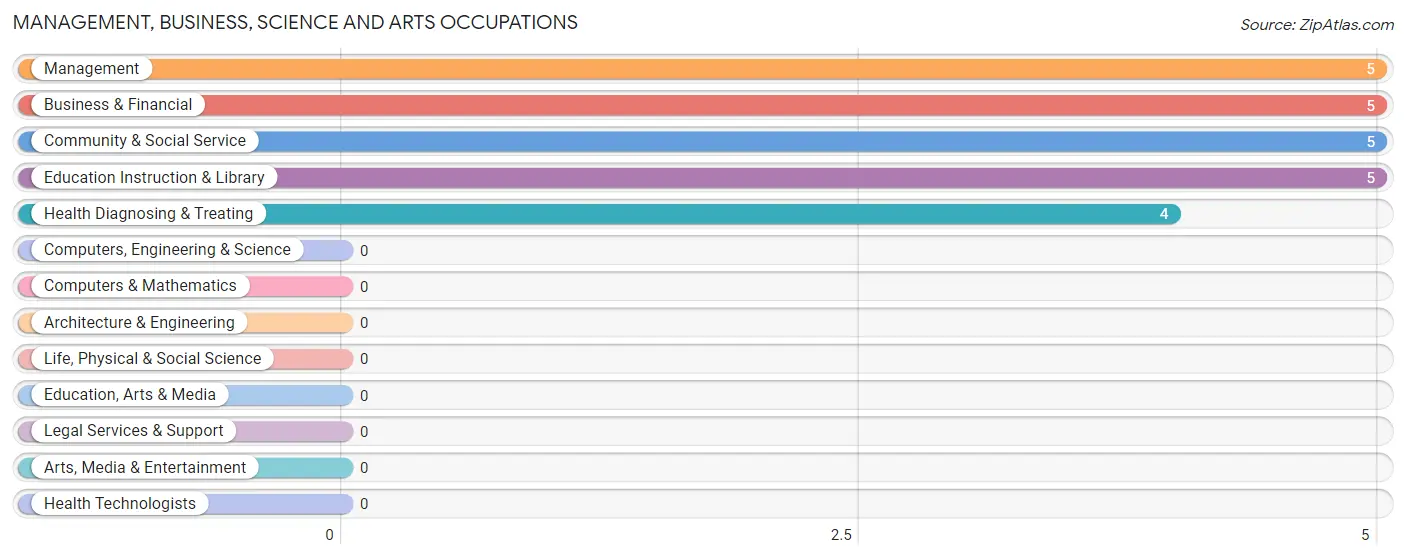 Management, Business, Science and Arts Occupations in South Salem