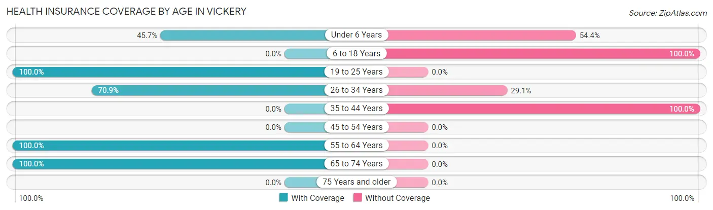Health Insurance Coverage by Age in Vickery
