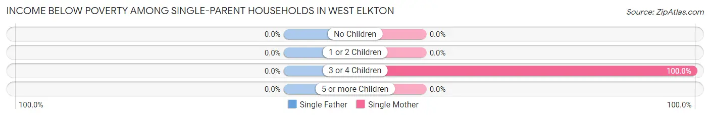 Income Below Poverty Among Single-Parent Households in West Elkton
