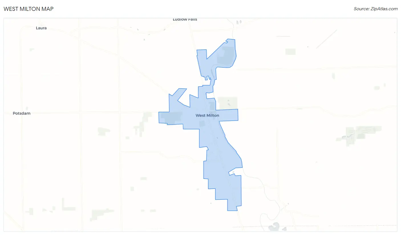 West Milton Map