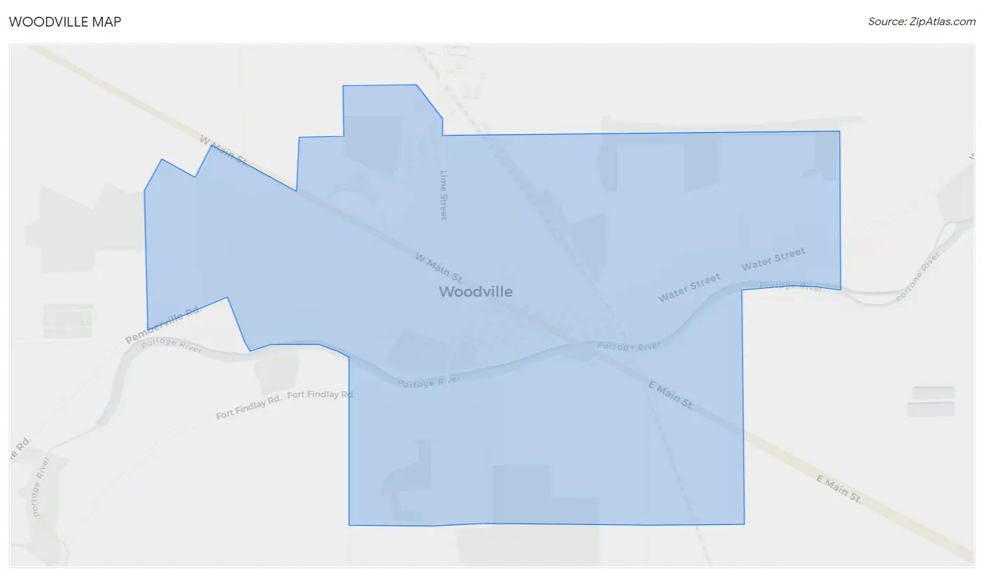 Woodville Map