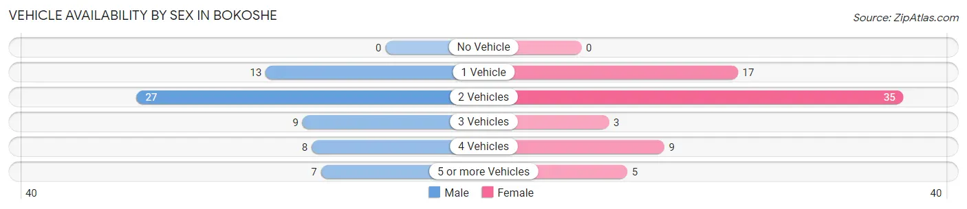 Vehicle Availability by Sex in Bokoshe