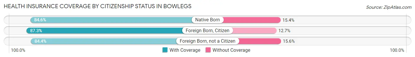 Health Insurance Coverage by Citizenship Status in Bowlegs