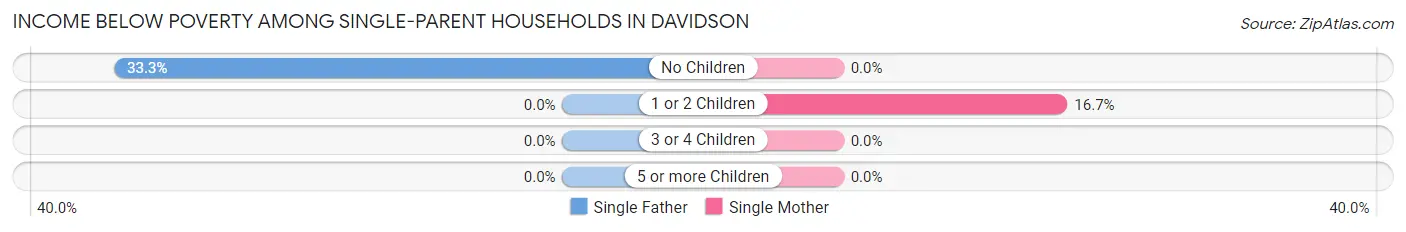 Income Below Poverty Among Single-Parent Households in Davidson