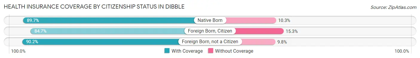 Health Insurance Coverage by Citizenship Status in Dibble