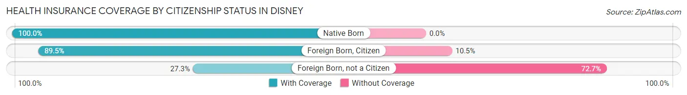 Health Insurance Coverage by Citizenship Status in Disney