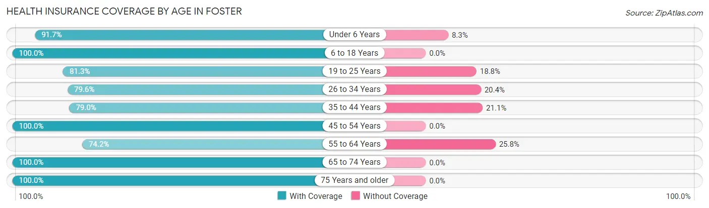 Health Insurance Coverage by Age in Foster