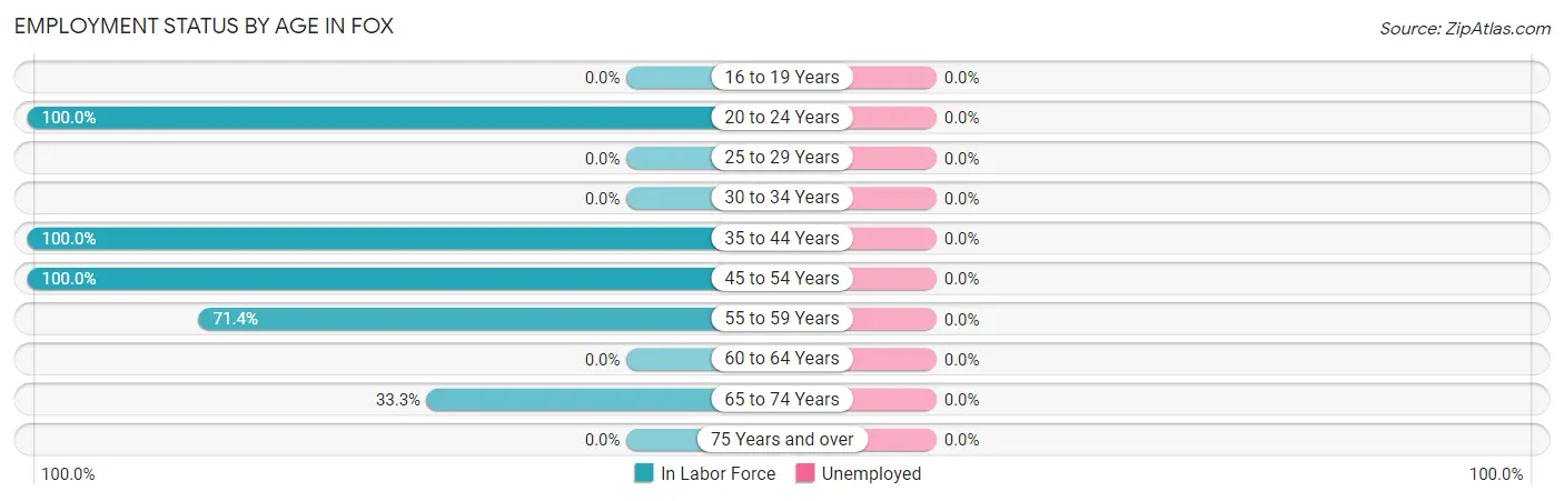 Employment Status by Age in Fox