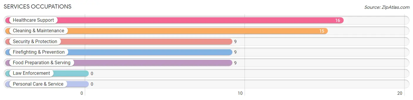 Services Occupations in Grandfield