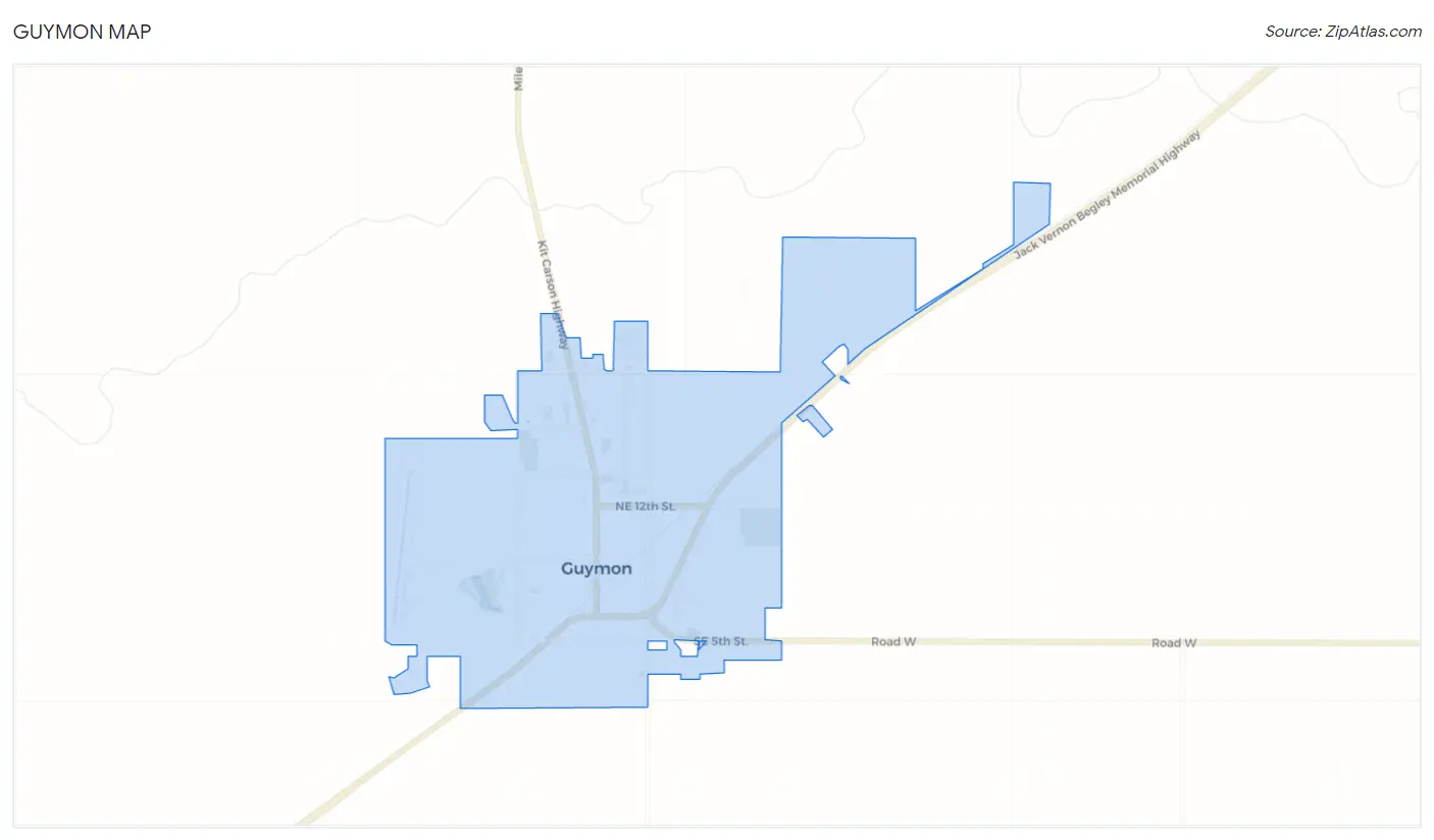 Guymon Map