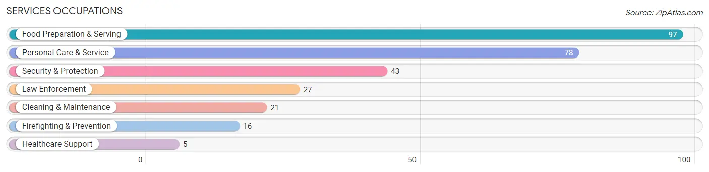 Services Occupations in Hinton