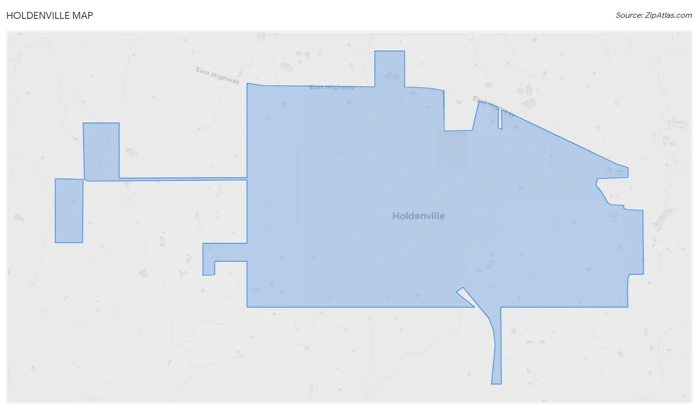 Holdenville Map