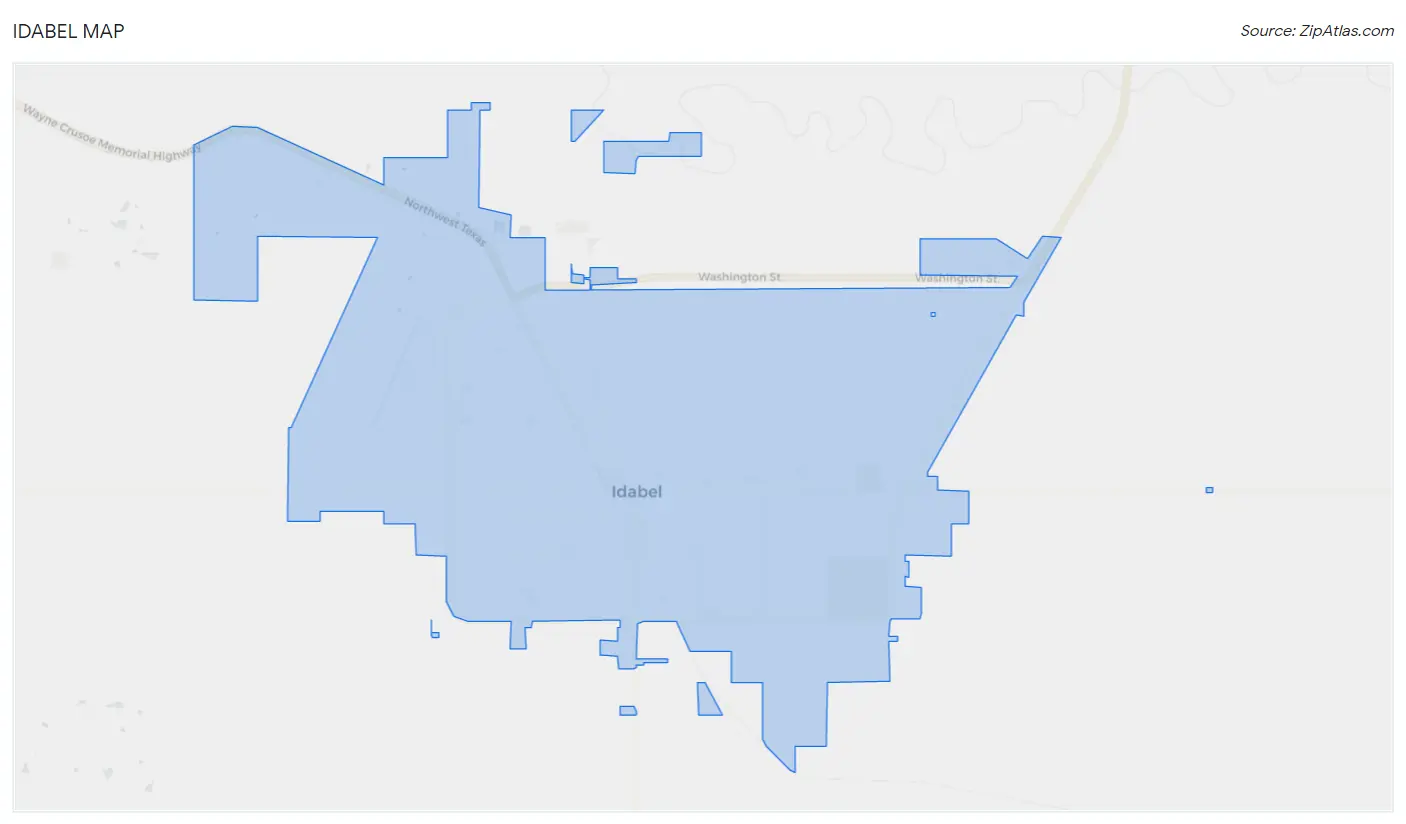 Idabel Map