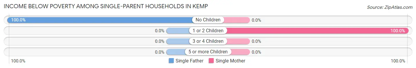 Income Below Poverty Among Single-Parent Households in Kemp