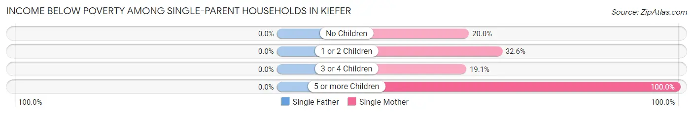 Income Below Poverty Among Single-Parent Households in Kiefer