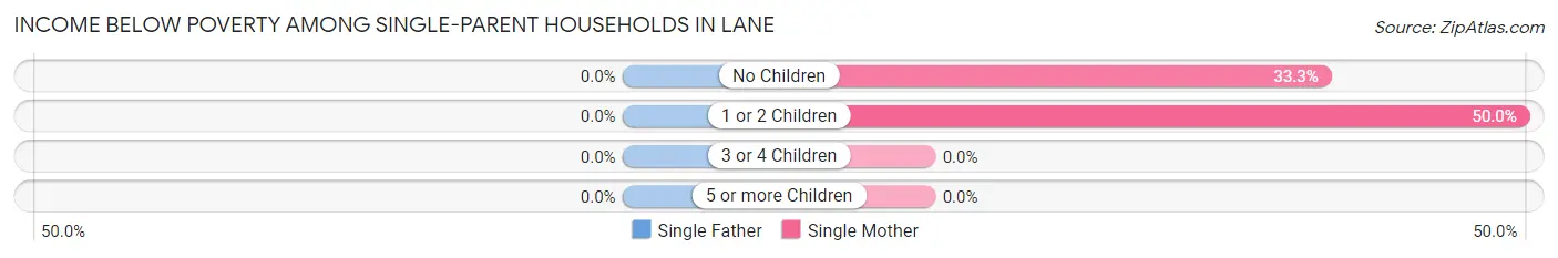 Income Below Poverty Among Single-Parent Households in Lane