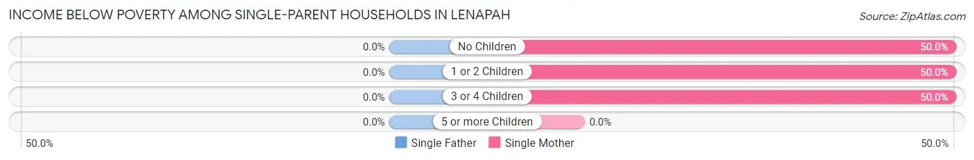 Income Below Poverty Among Single-Parent Households in Lenapah
