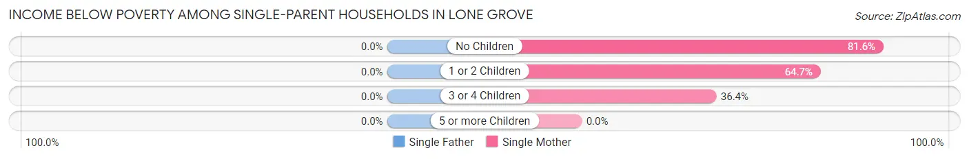 Income Below Poverty Among Single-Parent Households in Lone Grove