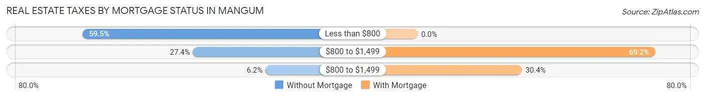 Real Estate Taxes by Mortgage Status in Mangum