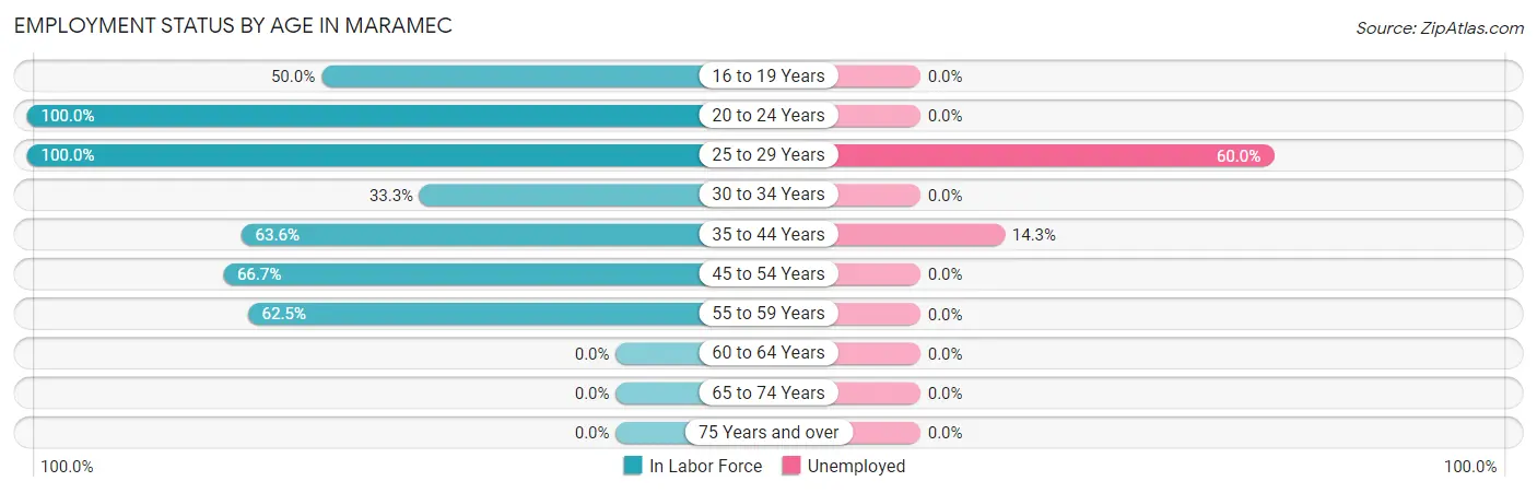 Employment Status by Age in Maramec