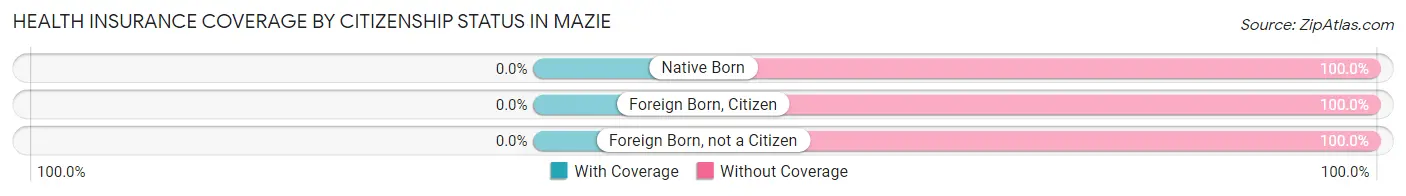 Health Insurance Coverage by Citizenship Status in Mazie