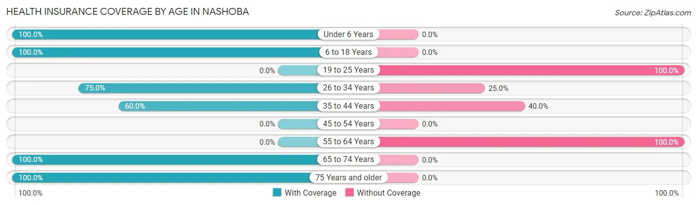 Health Insurance Coverage by Age in Nashoba