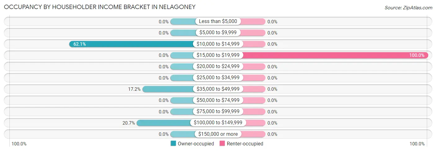 Occupancy by Householder Income Bracket in Nelagoney