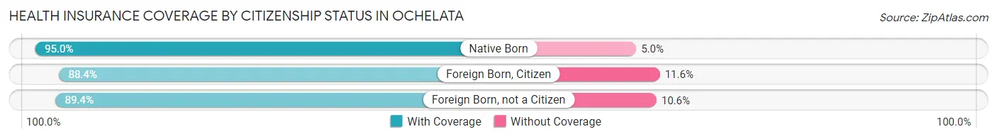 Health Insurance Coverage by Citizenship Status in Ochelata