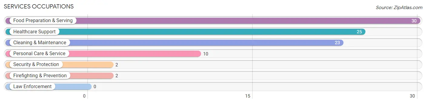 Services Occupations in Ochelata