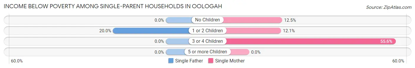 Income Below Poverty Among Single-Parent Households in Oologah