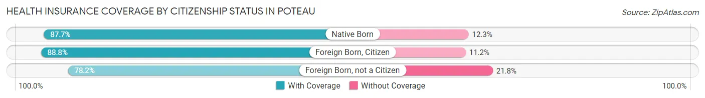 Health Insurance Coverage by Citizenship Status in Poteau
