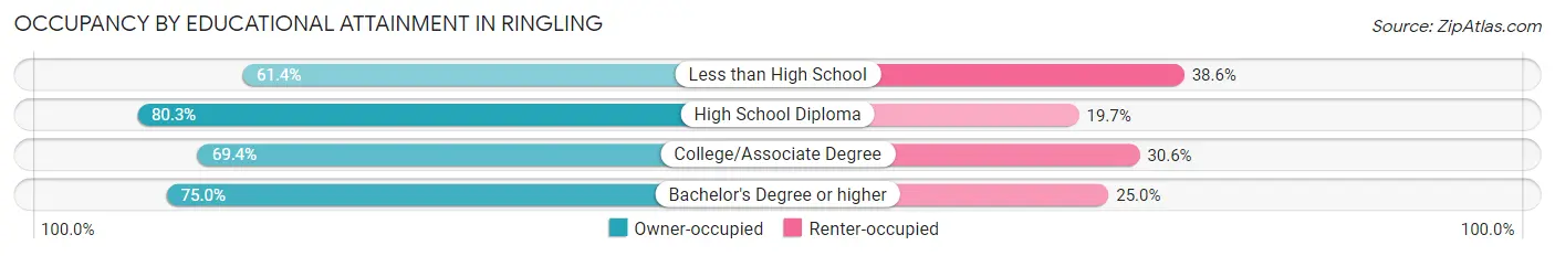 Occupancy by Educational Attainment in Ringling