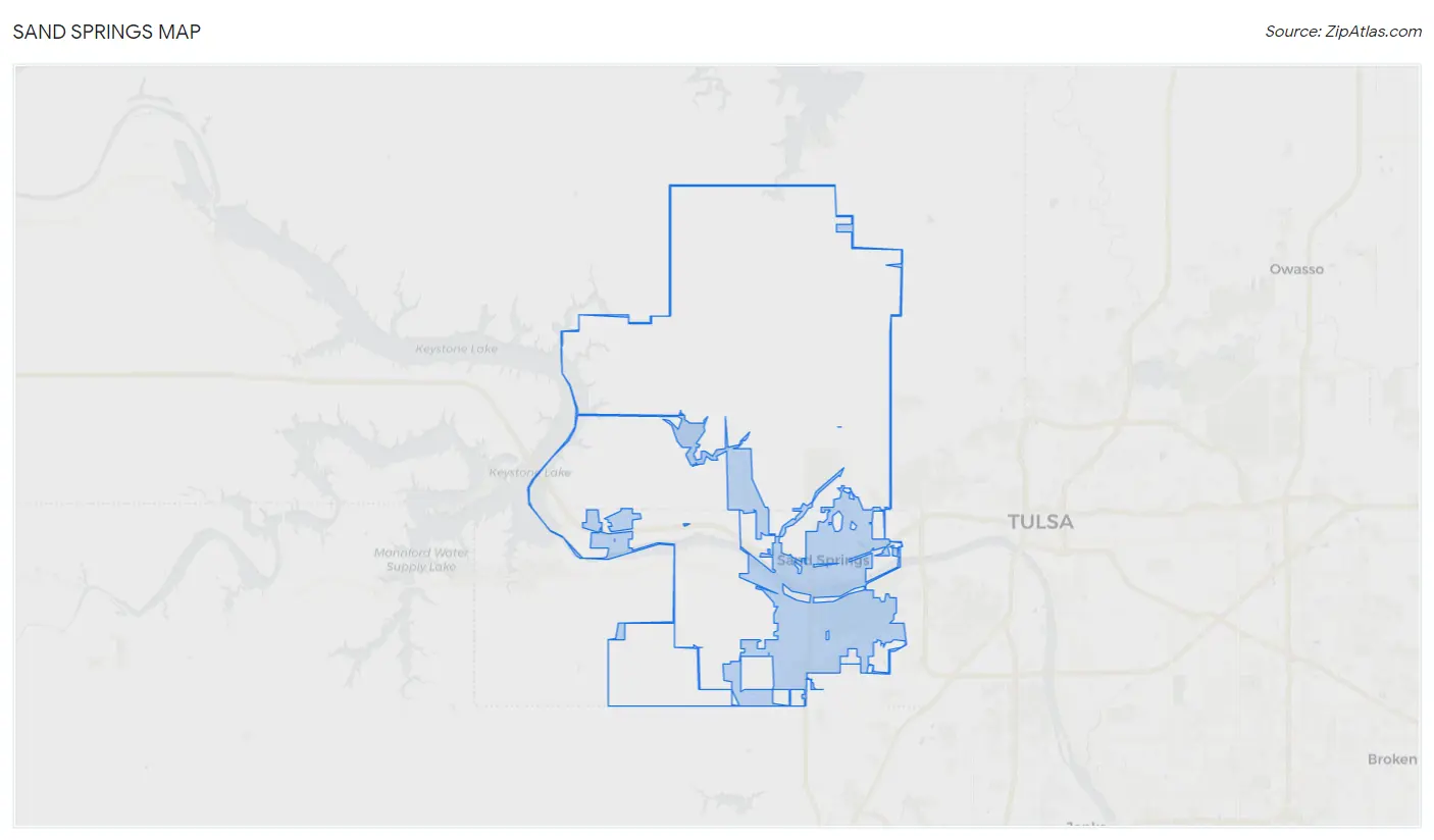 Sand Springs Map