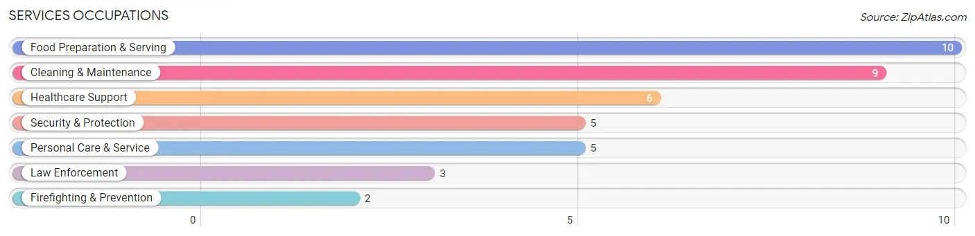 Services Occupations in Savanna