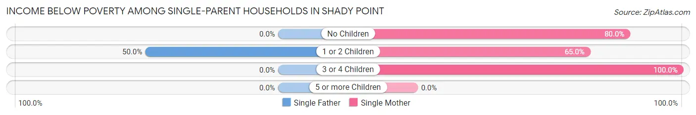 Income Below Poverty Among Single-Parent Households in Shady Point