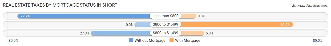 Real Estate Taxes by Mortgage Status in Short