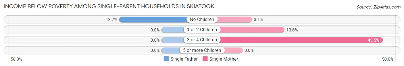 Income Below Poverty Among Single-Parent Households in Skiatook