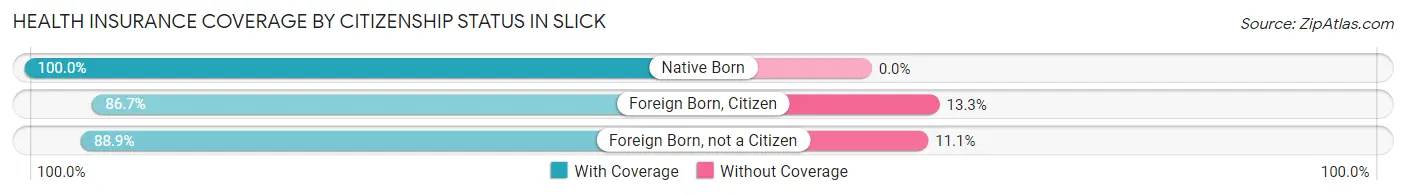 Health Insurance Coverage by Citizenship Status in Slick