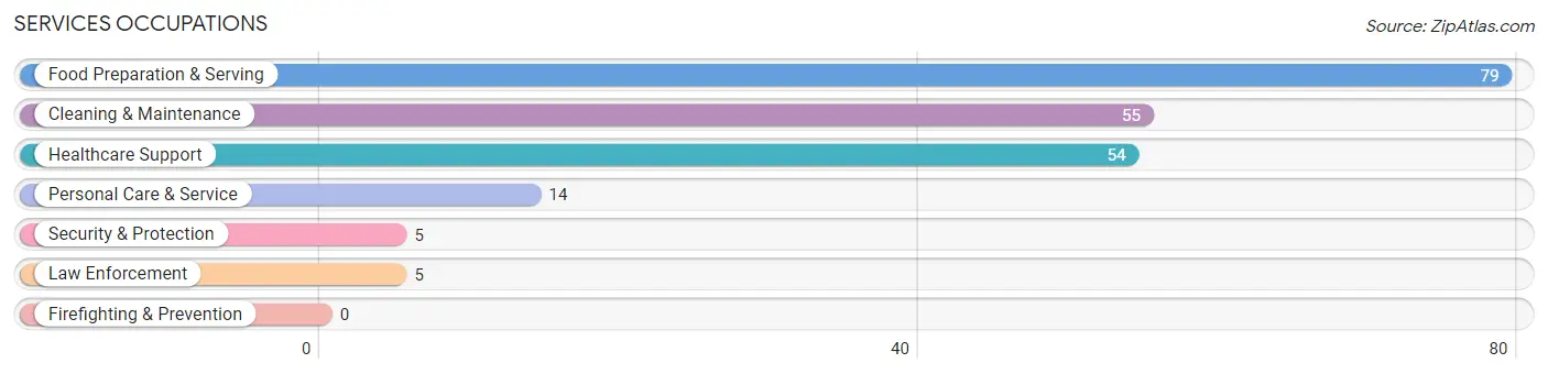 Services Occupations in Spiro