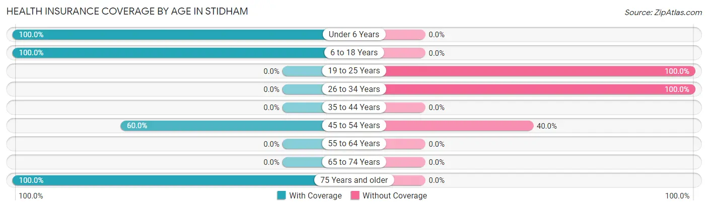 Health Insurance Coverage by Age in Stidham