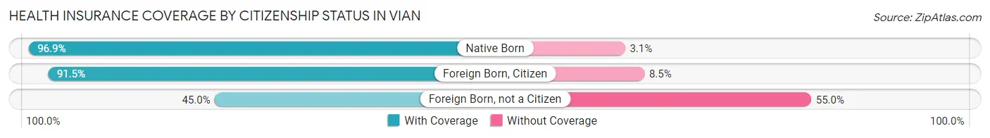 Health Insurance Coverage by Citizenship Status in Vian