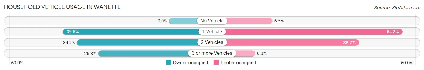 Household Vehicle Usage in Wanette