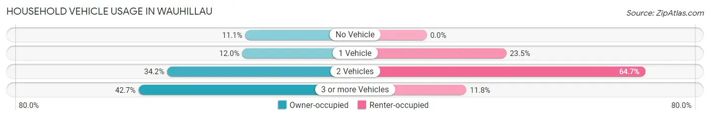 Household Vehicle Usage in Wauhillau